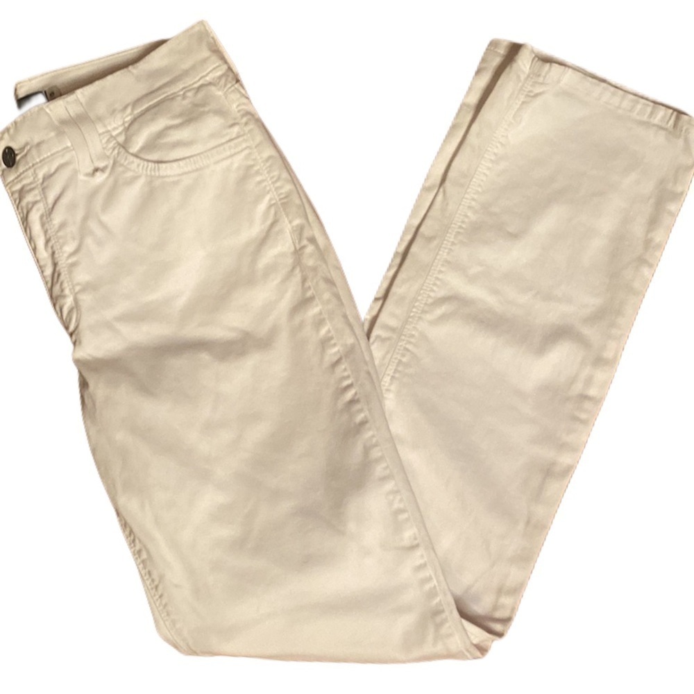 NYDJ white straight leg Ankle Chino Pant Jean spandex stretch slimming sz 6 - Picture 2 of 9